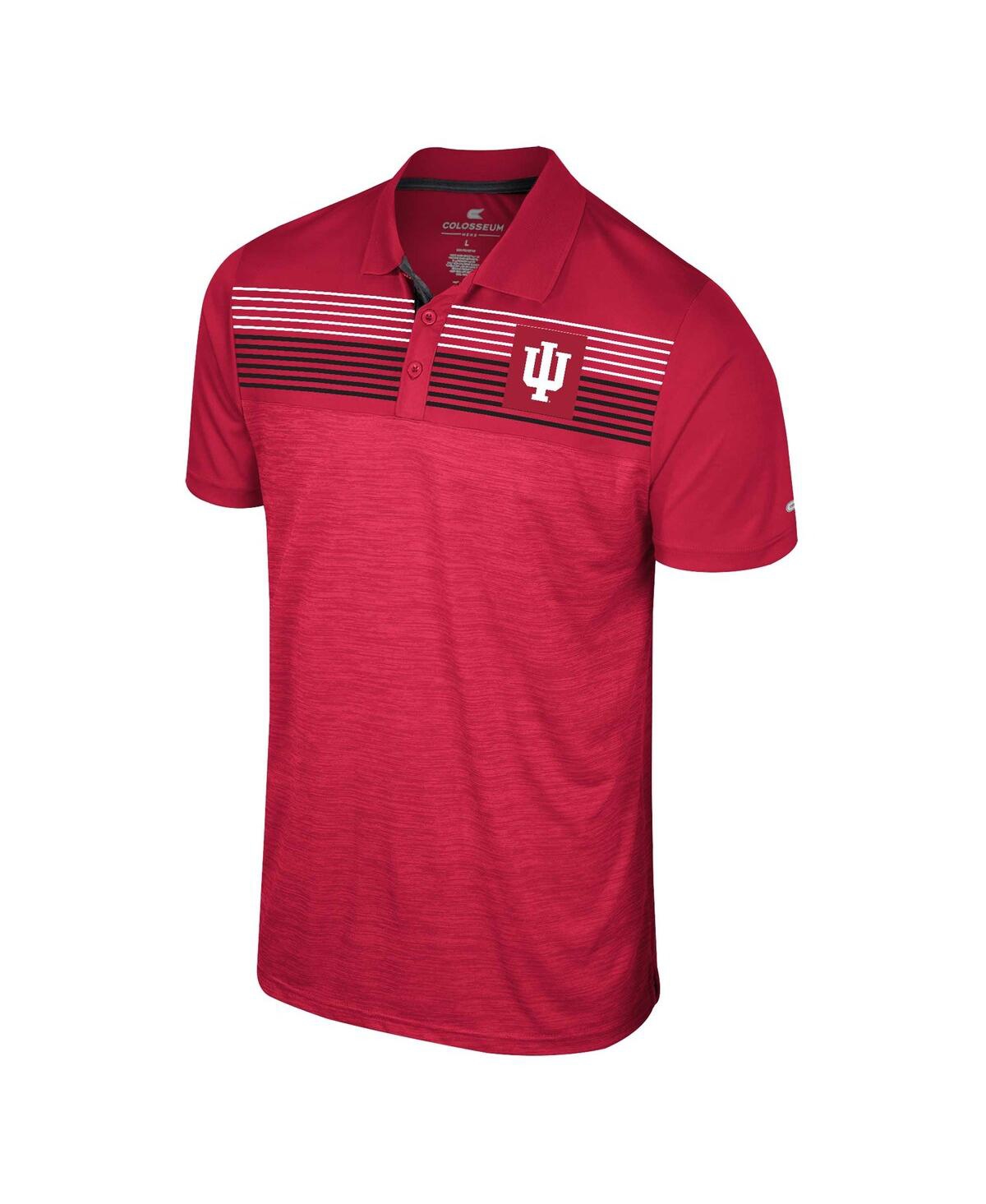 Shop Colosseum Men's  Crimson Indiana Hoosiers Langmore Polo Shirt