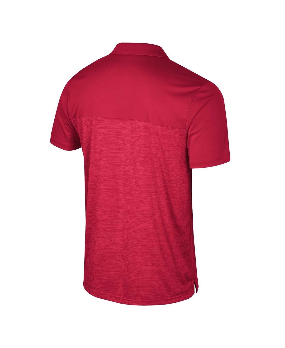 Shop Colosseum Men's  Cardinal Arkansas Razorbacks Langmore Polo Shirt