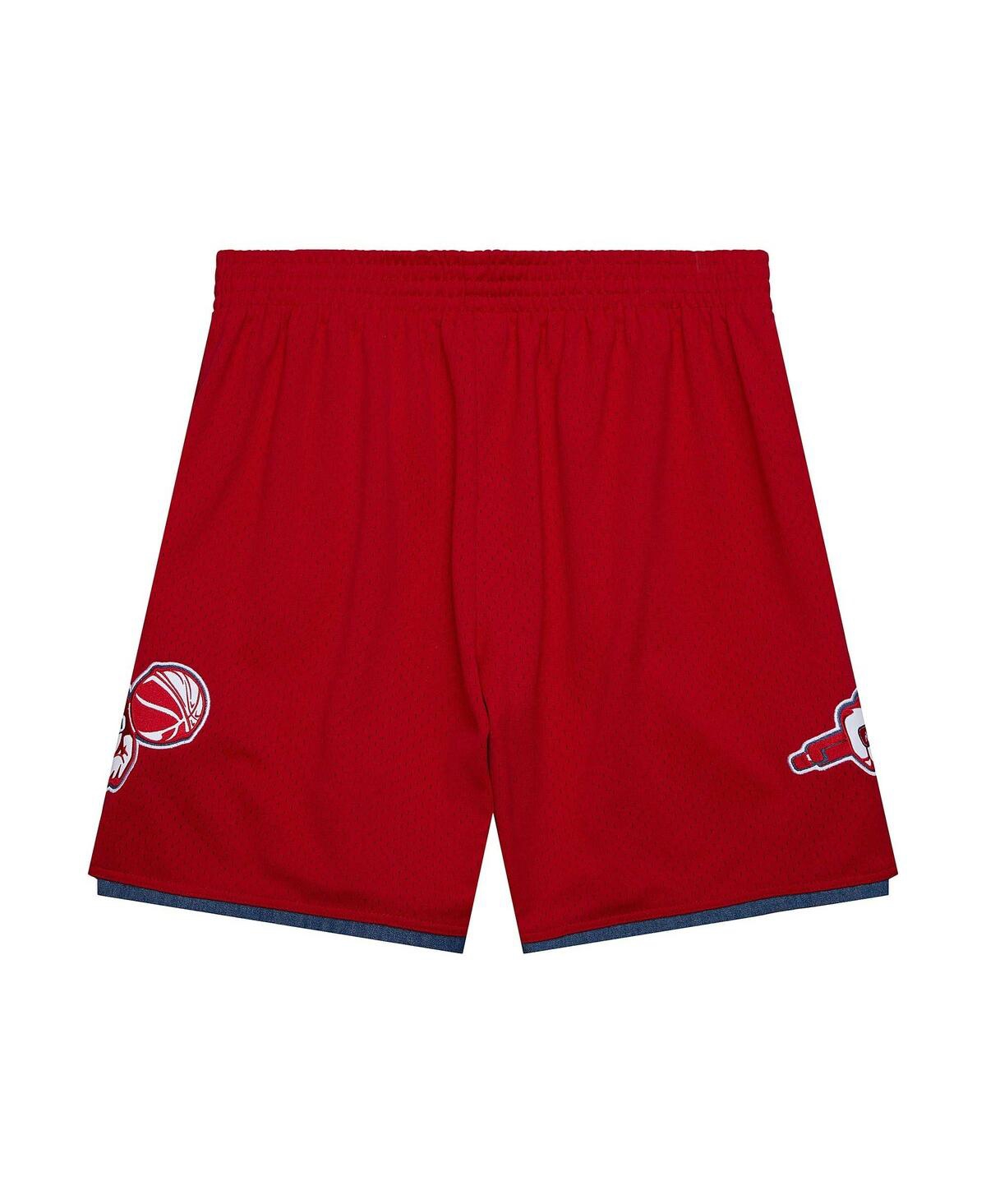 Mitchell & Ness Men's  Red And1 Mixtape Mesh Shorts In Red