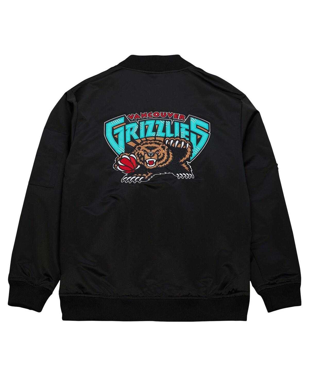 Shop Mitchell & Ness Men's  Black Distressed Vancouver Grizzlies Hardwood Classics Vintage-like Logo Full-