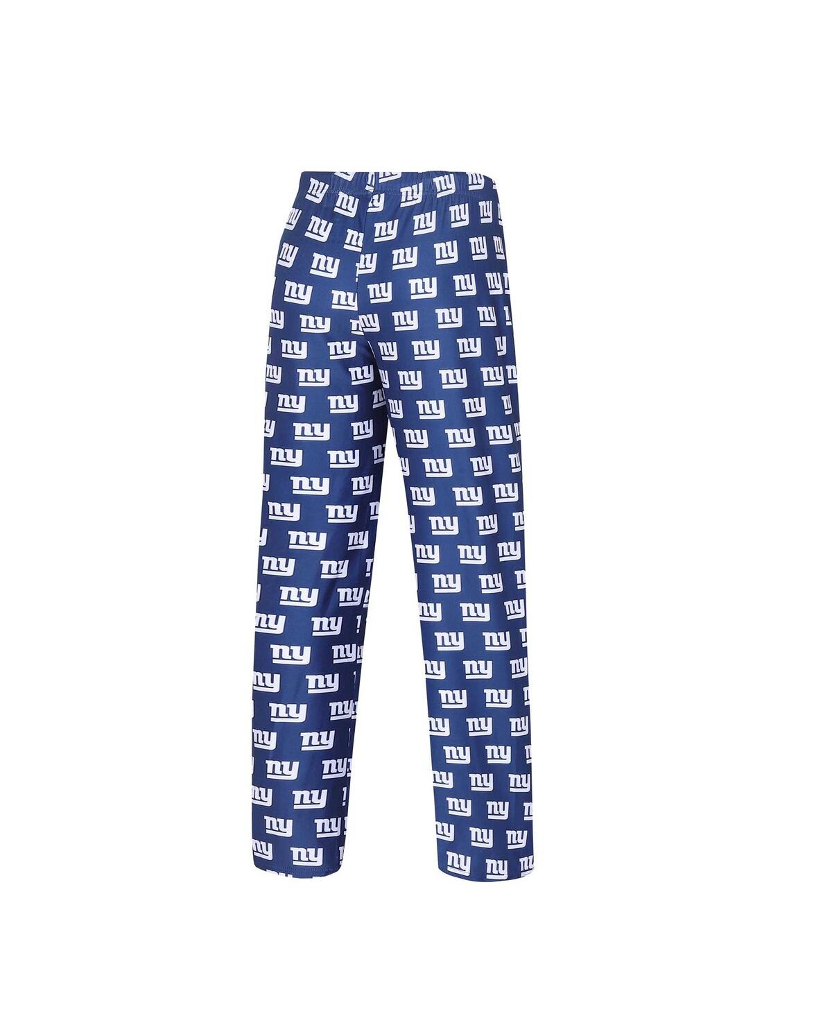 Concepts Sport Women's  Royal New York Giants Gauge Allover Print Sleep Pants In Royal
