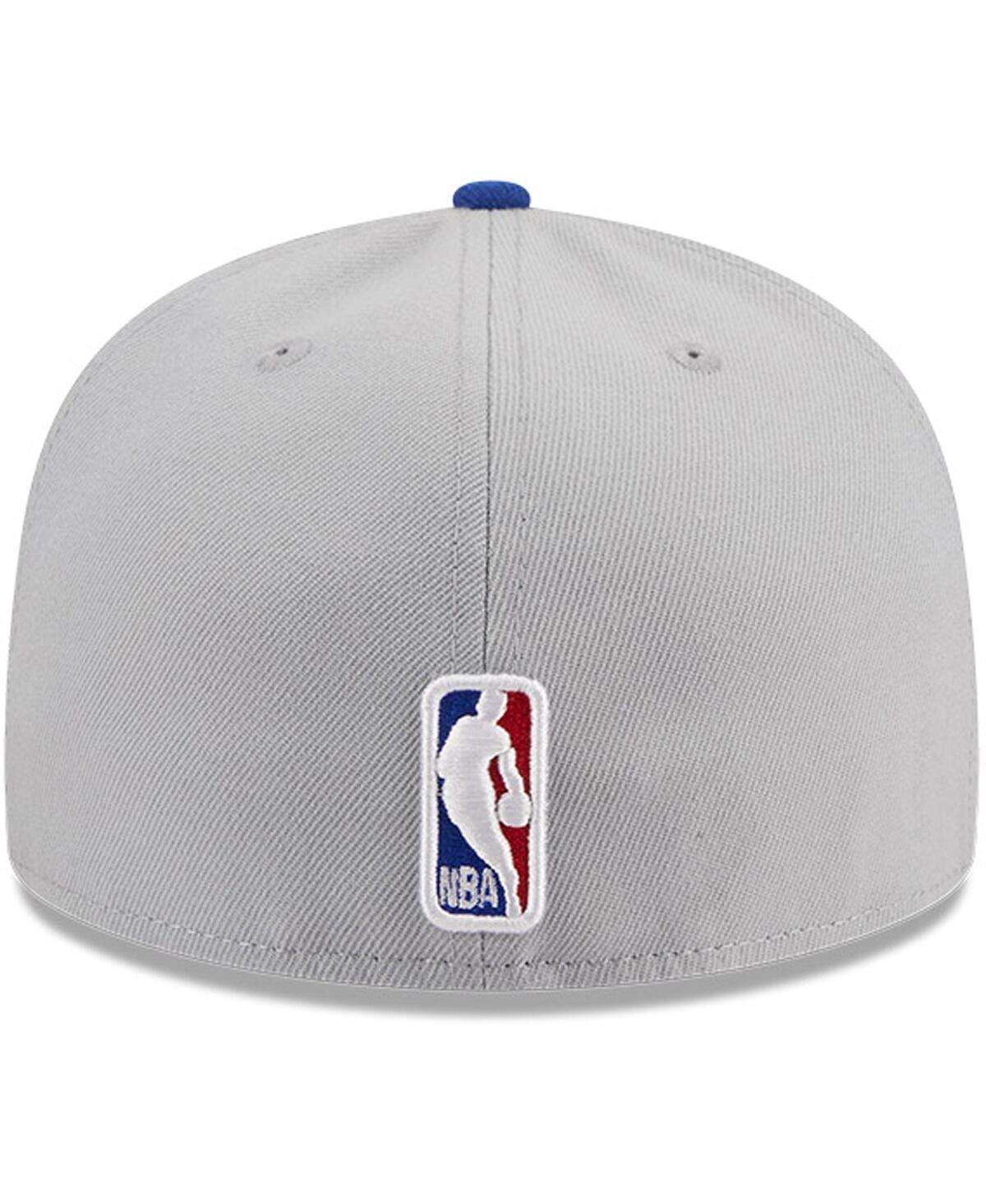 Shop New Era Men's  Gray, Royal La Clippers Tip-off Two-tone 59fifty Fitted Hat In Gray,royal