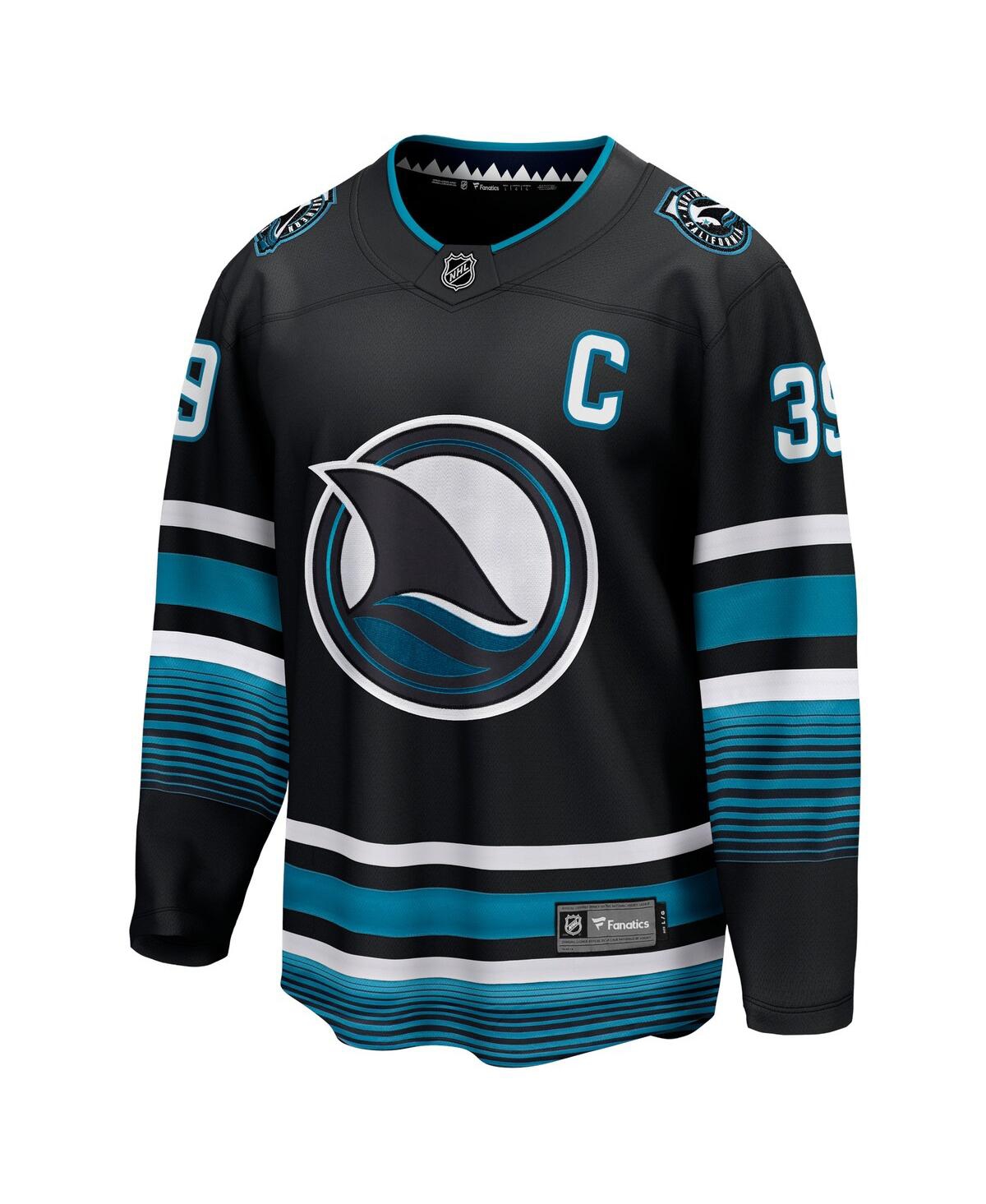 Men's Fanatics Logan CoutureSan Jose Sharks Alternate Premier Breakaway Player Jersey - Black