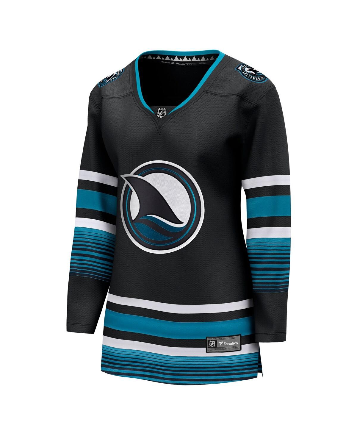 Women's FanaticsSan Jose Sharks Alternate Premier Breakaway Jersey - Black