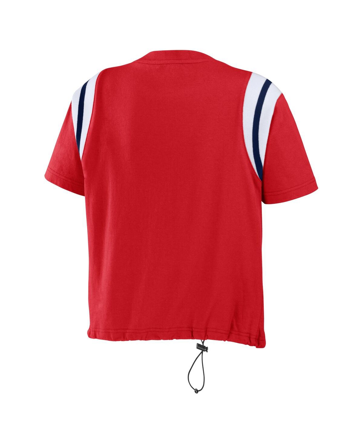 Wear By Erin Andrews Red St. Louis Cardinals Cinched Colorblock T-shirt In Red