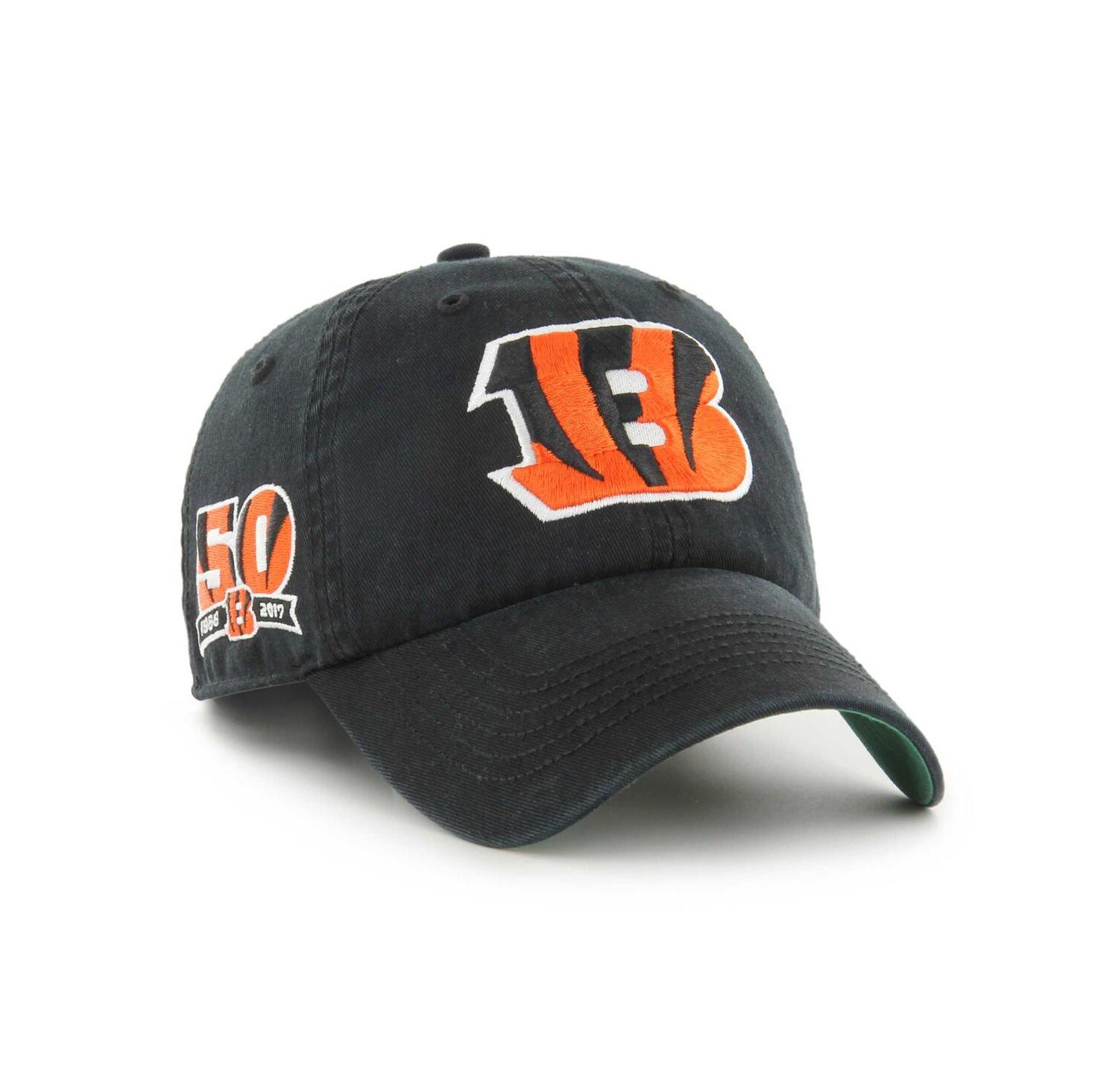 Men's Black Cincinnati Bengals Sure Shot Franchise Fitted Hat