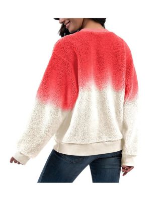 Women's Pink NASCAR Merchandise Double Score Sherpa Sweatshirt