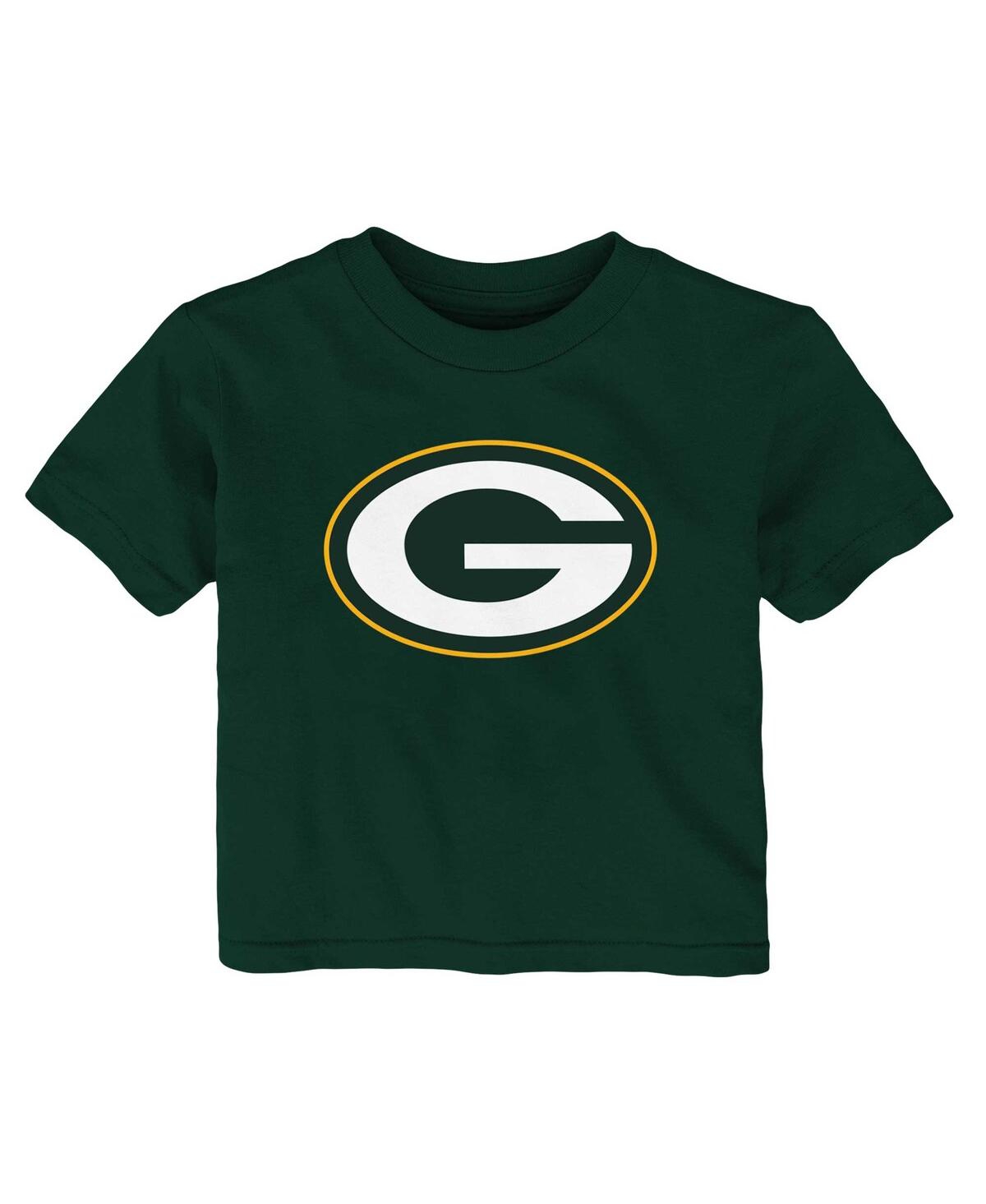 Shop Outerstuff Baby Boys And Girls Green Green Bay Packers Primary Logo T-shirt