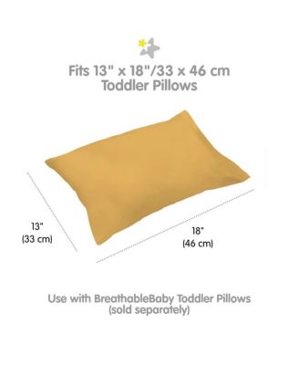 Cotton Percale Pillowcase, For 13" x 18" Toddler Pillow, (2-Pack)