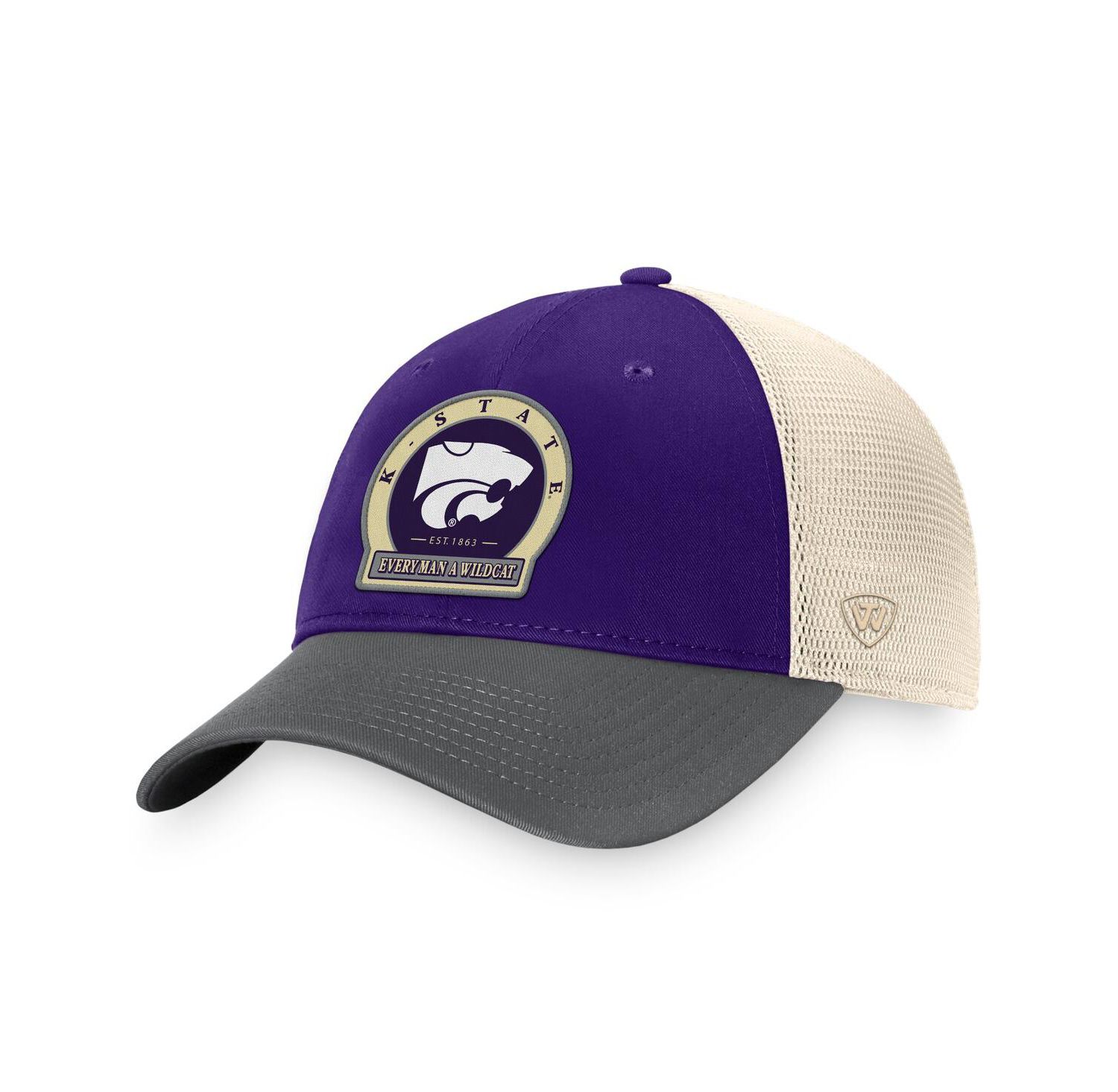 Men's Purple Kansas State Wildcats Refined Trucker Adjustable Hat