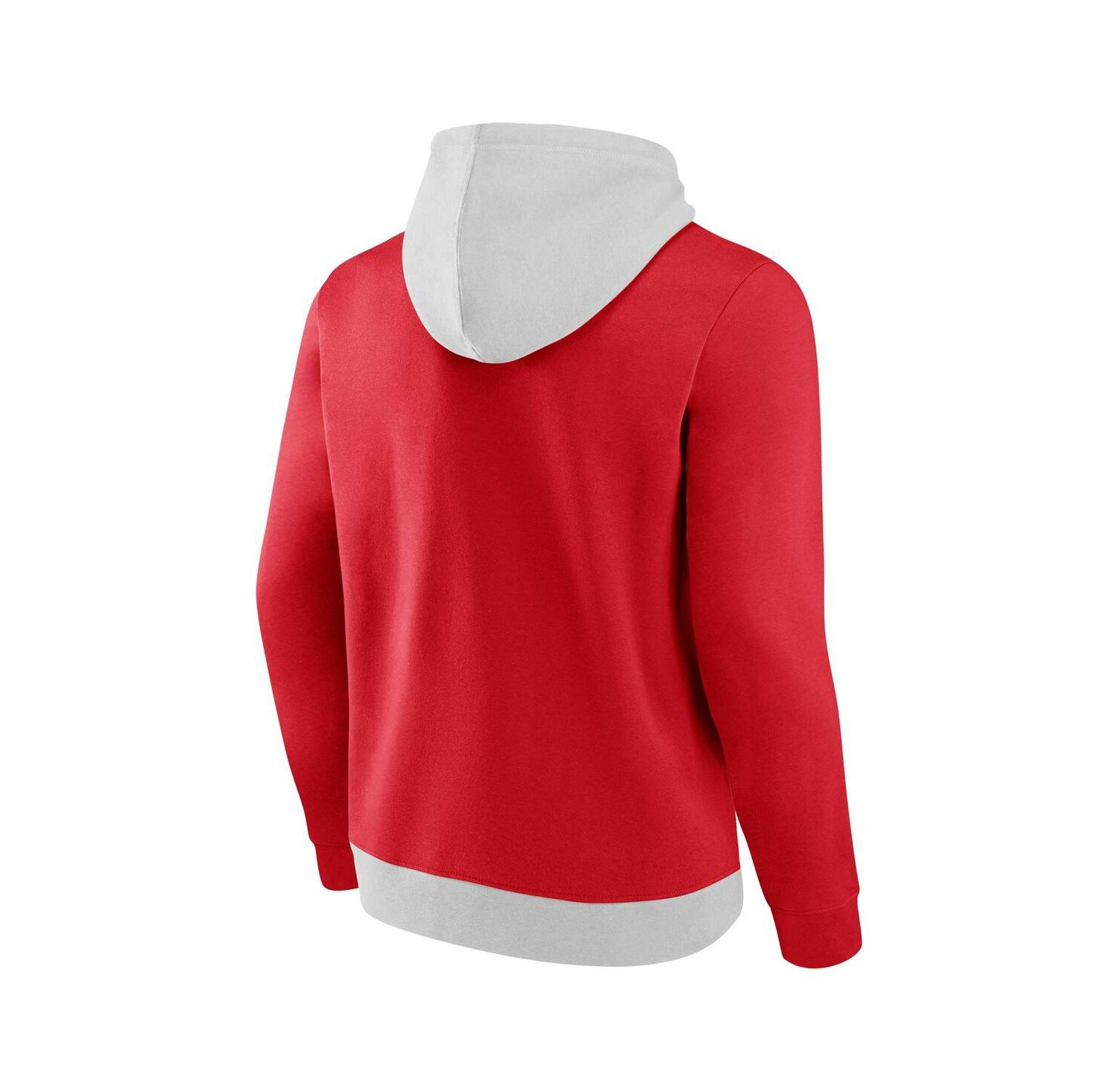 Men's Gray, Red LA Clippers Arctic Colorblock Pullover Hoodie