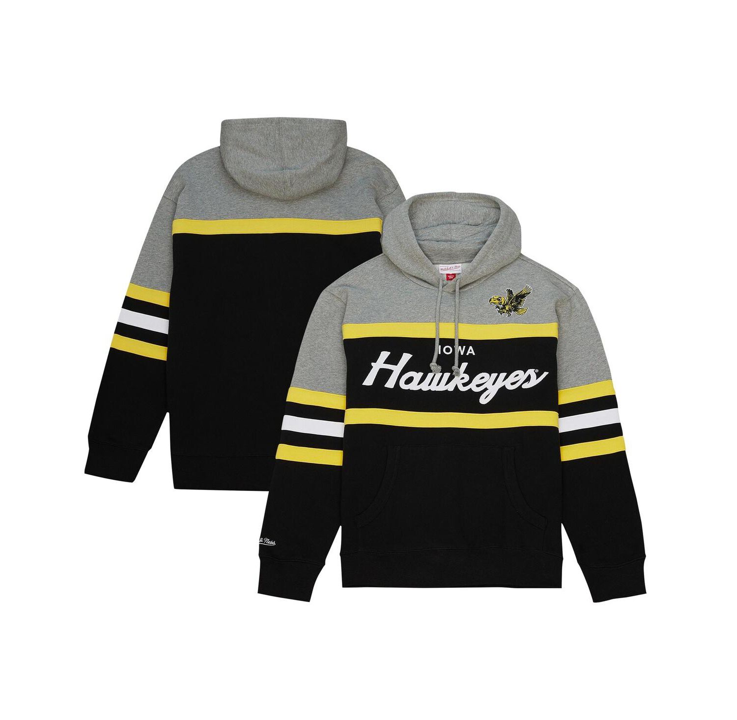Men's Black Iowa Hawkeyes Head Coach Pullover Hoodie