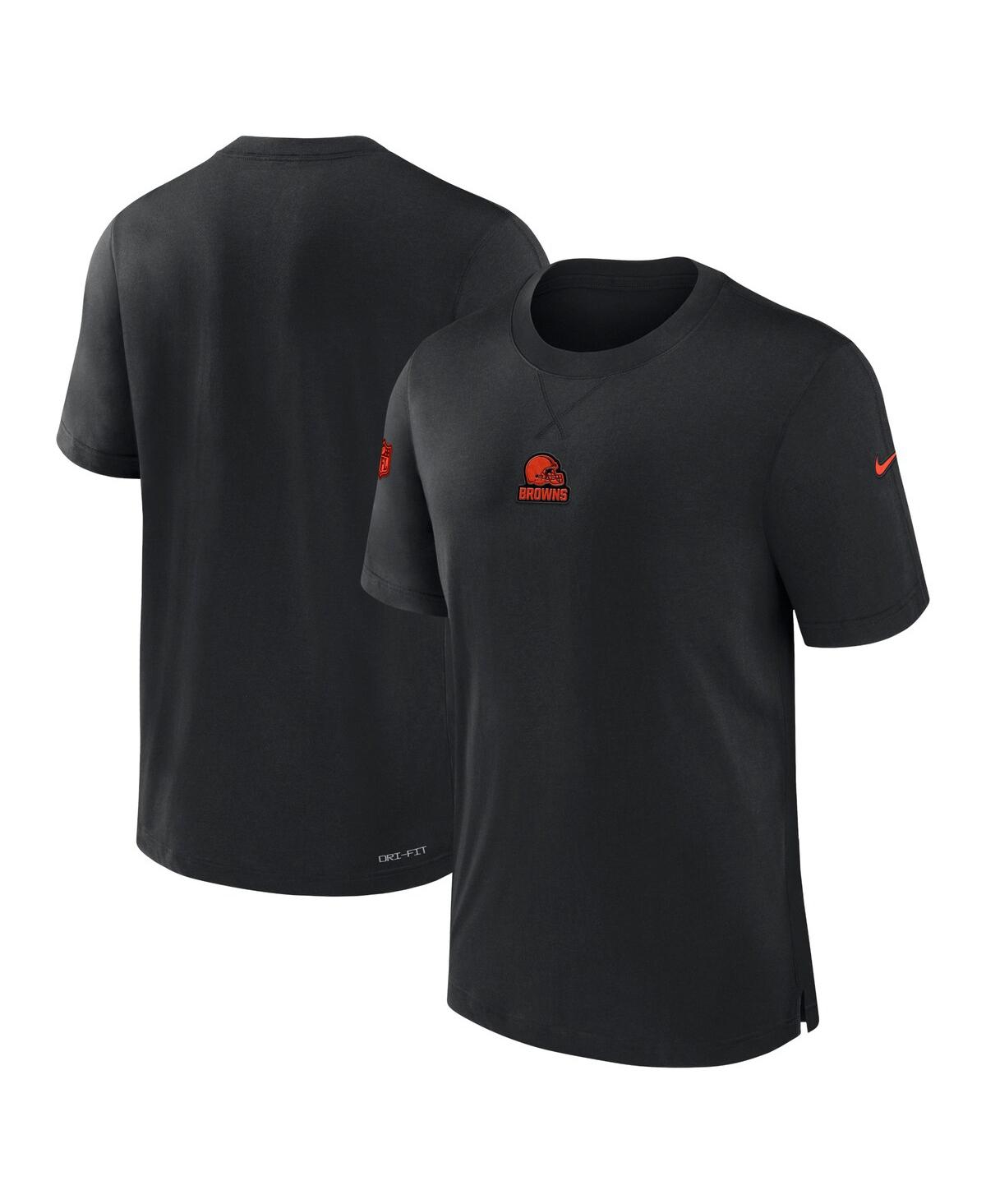 Shop Nike Men's  Black Cleveland Browns 2023 Sideline Performance T-shirt