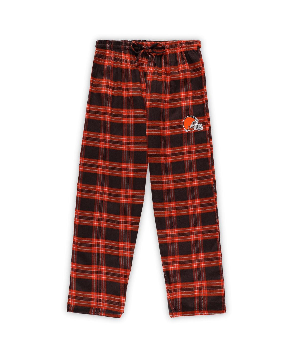Shop Concepts Sport Women's  Brown, Orange Cleveland Browns Plus Size Badge T-shirt And Pants Sleep Set In Brown,orange