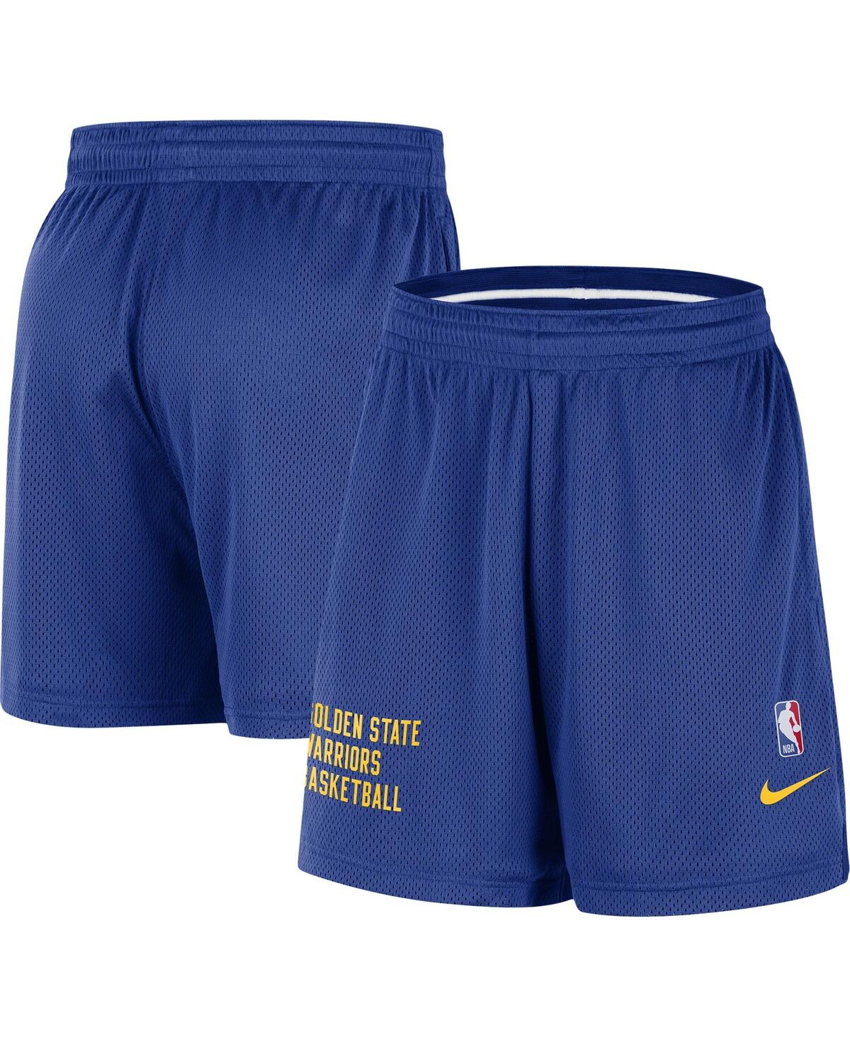 Shop Nike Men's And Women's  Royal Golden State Warriors Warm Up Performance Practice Shorts