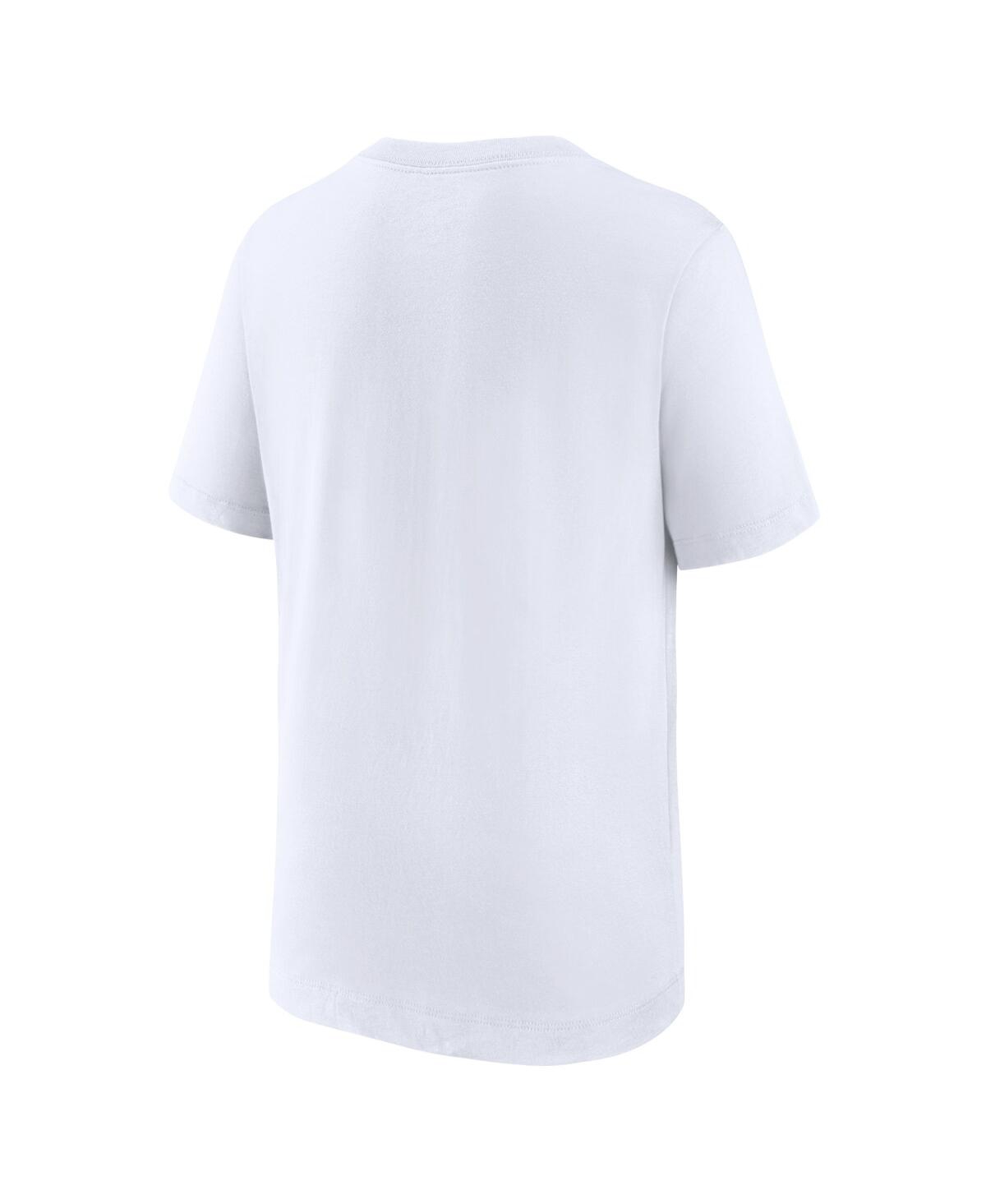 Shop Nike Big Boys  White Liverpool Crest T-shirt