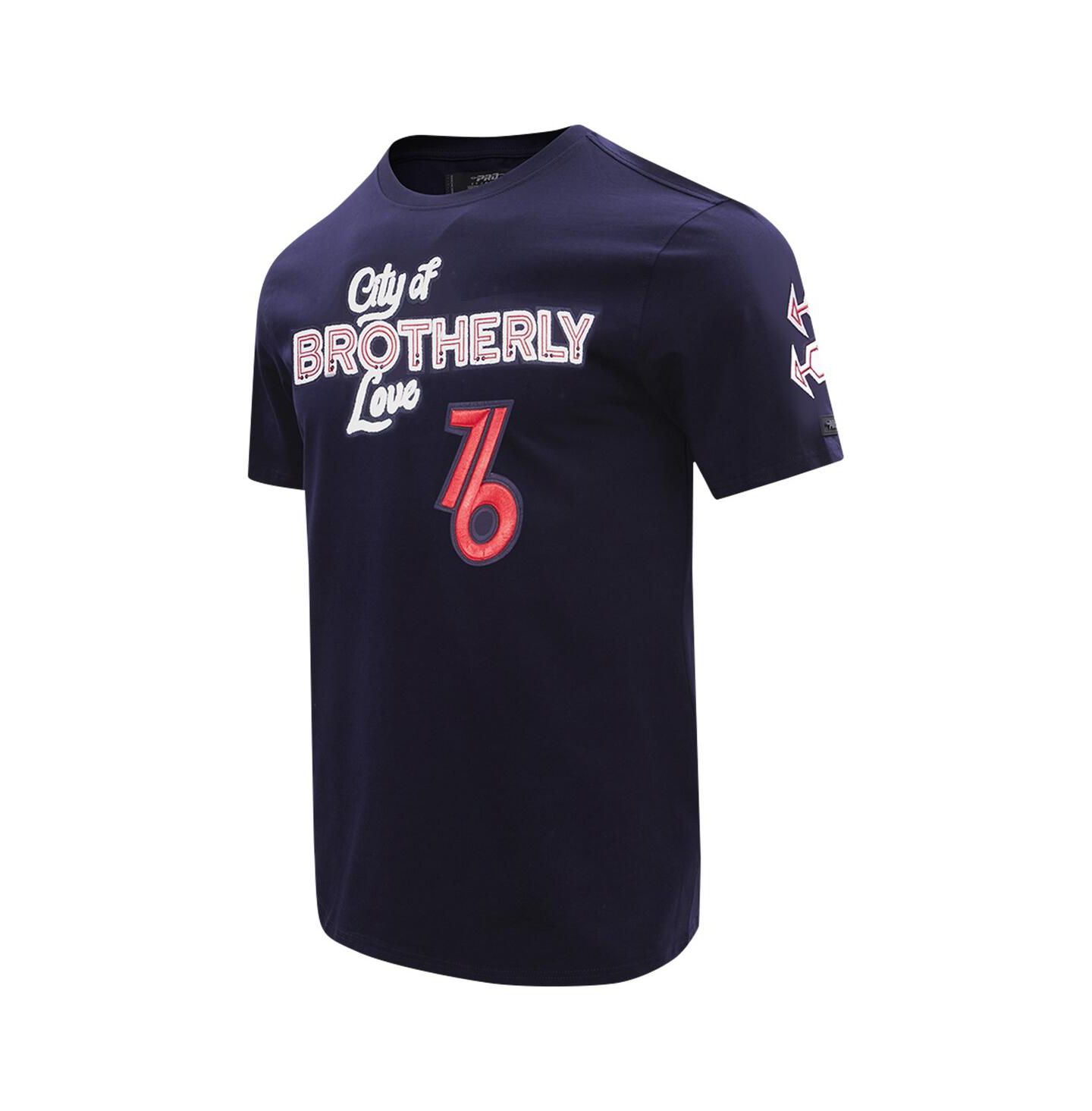 Мужская футболка Pro Standard Navy Philadelphia 76ers 2023 City Edition — фото 4
