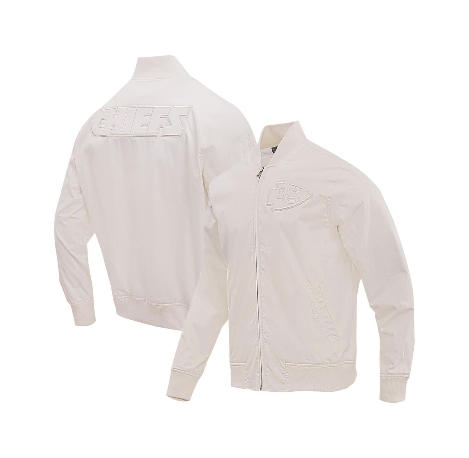 Men's Cream Kansas City Chiefs Neutral Full-Zip Jacket
