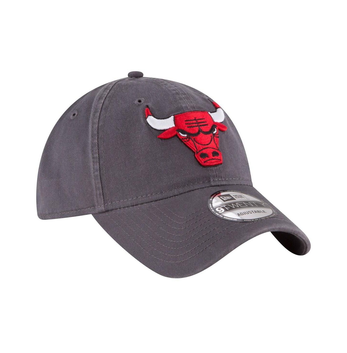 Мужская кепка New Era Charcoal Chicago Bulls Team 2.0 9TWENTY Adjustable Hat — фото 3