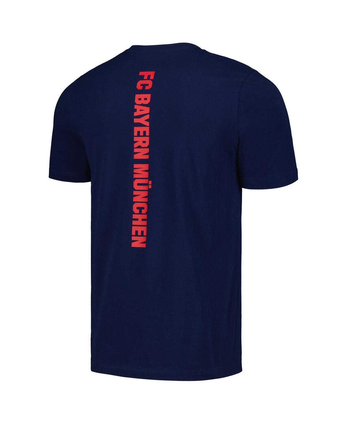 Men's adidasBayern Munich Vertical Back T-shirt - Navy