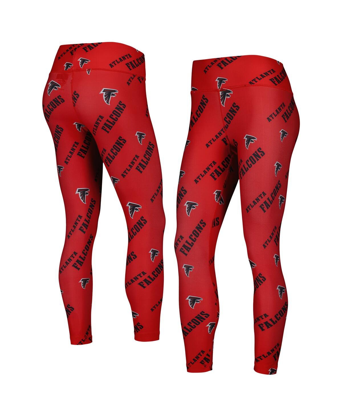 Shop Concepts Sport Women's  Red Atlanta Falcons Breakthrough Allover Print Lounge Leggings