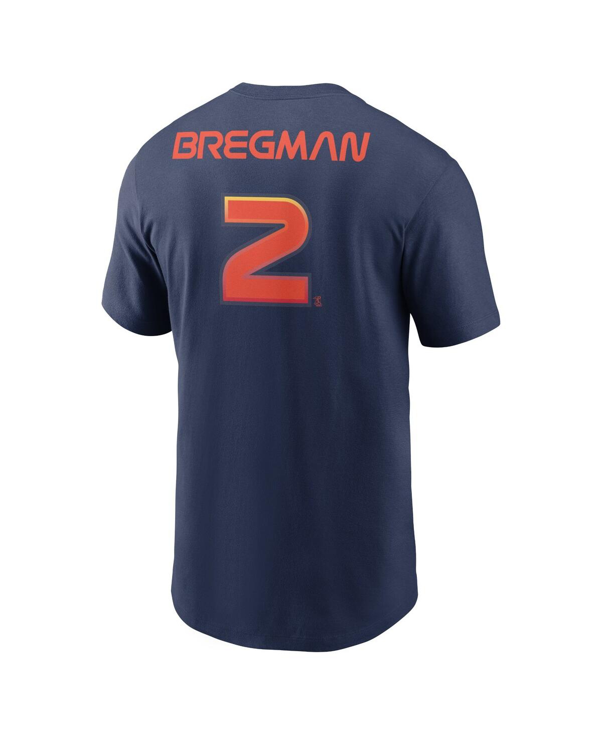 Men's Nike Alex BregmanHouston Astros City Connect Name and Number T-shirt - Navy