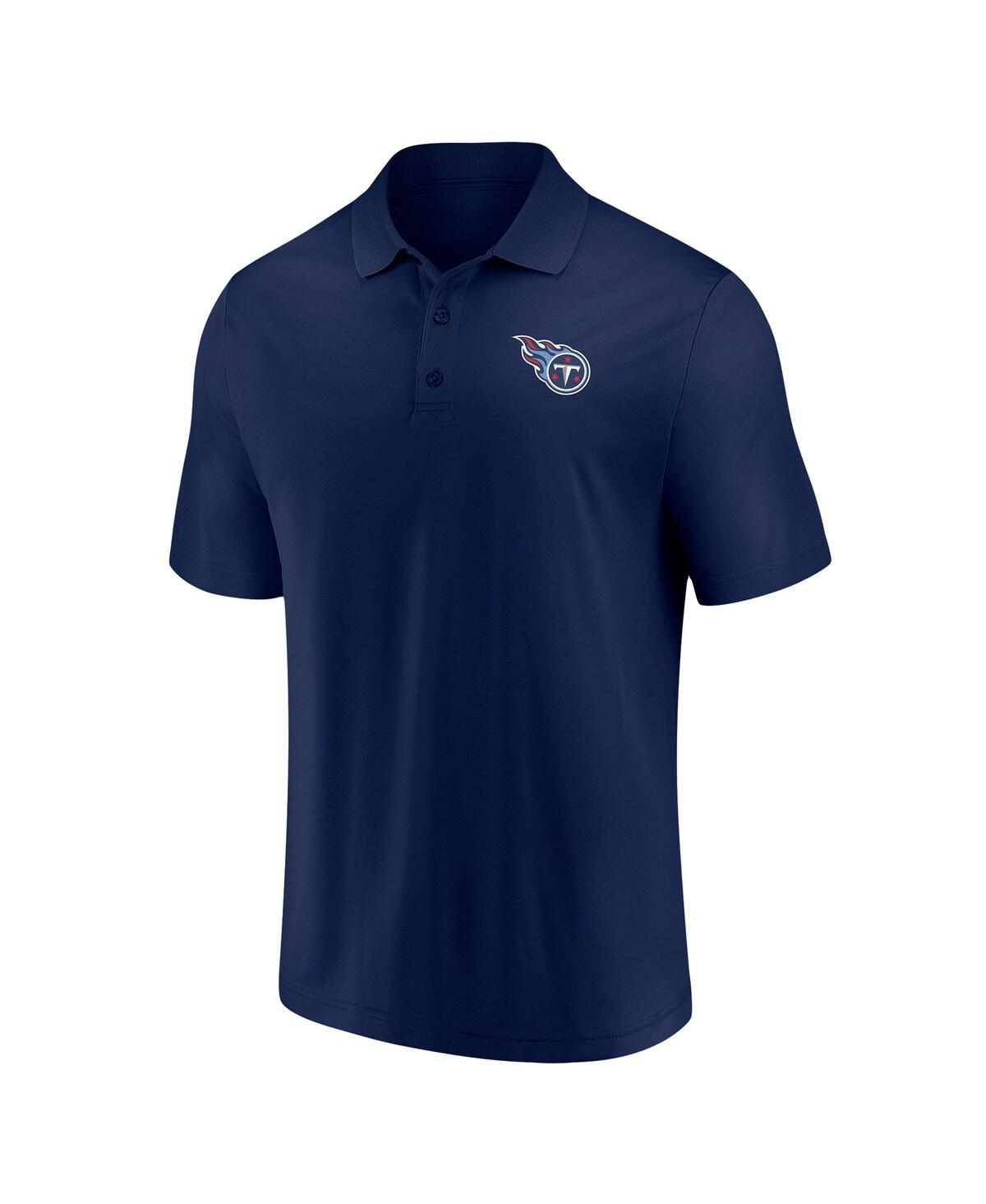 Shop Fanatics Men's  Navy Tennessee Titans Component Polo Shirt