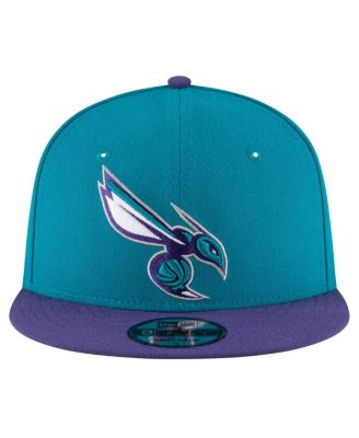 Men's Teal, Purple Charlotte Hornets Official Team Color 2Tone 9FIFTY Snapback Hat