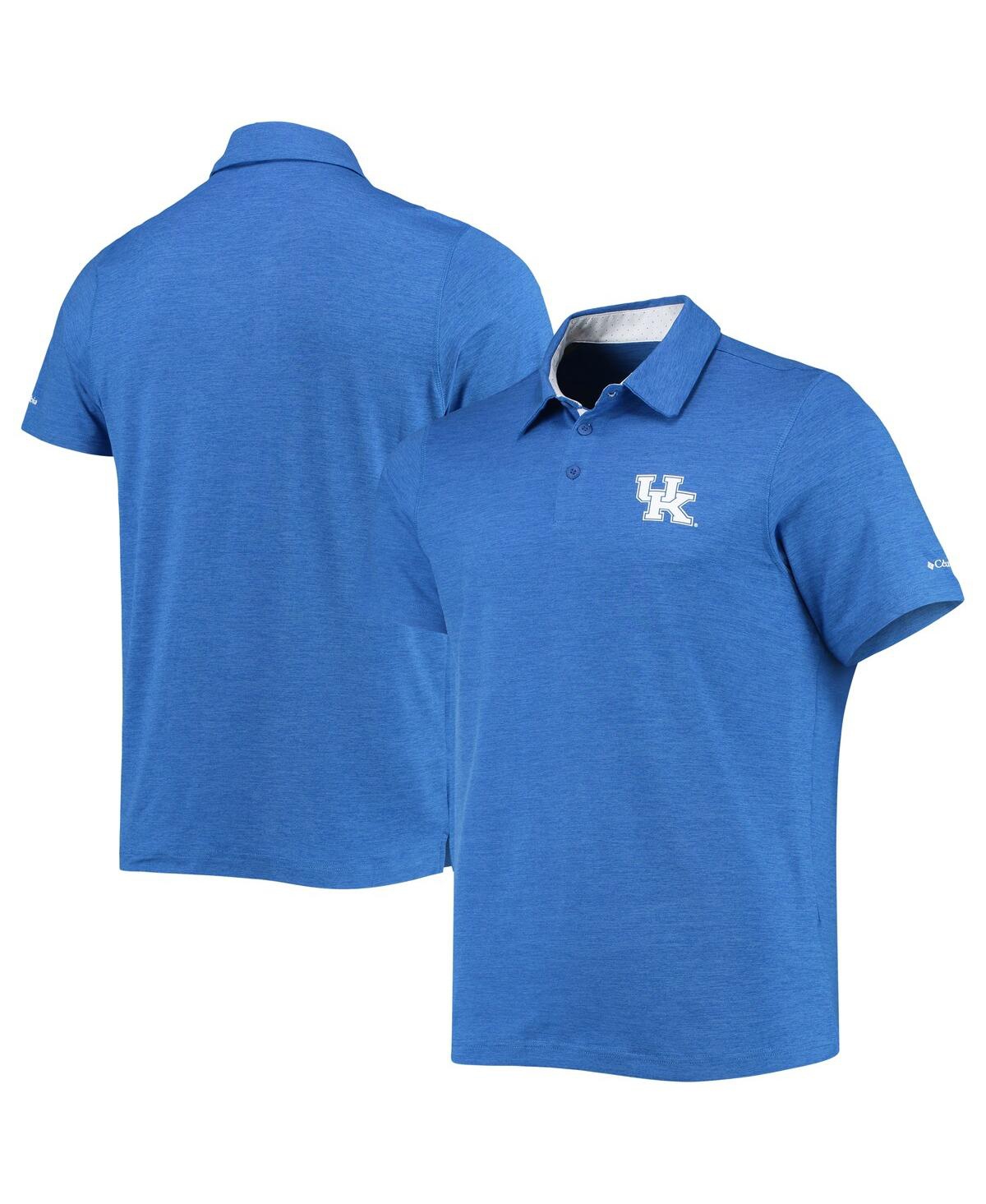 Men's Columbia Royal Kentucky Wildcats Tech Trail Omni-Shade Polo Shirt - Royal