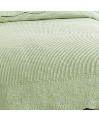 3 PCS 100% Cotton Oversized Bedspread Set Lightweight Quilt Set TG - King