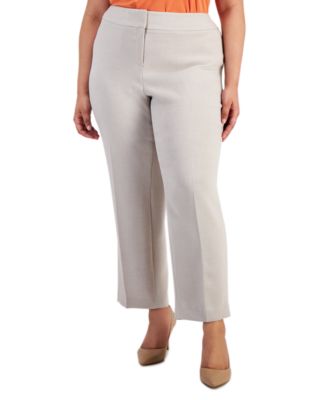 Kasper - Plus Size Straight-Leg Pants