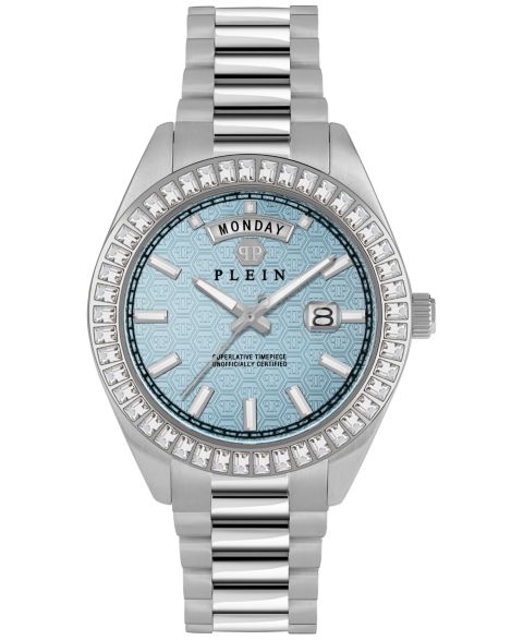 Мужские часы Philipp Plein Date Superlative Stainless Steel Bracelet Watch 42mm