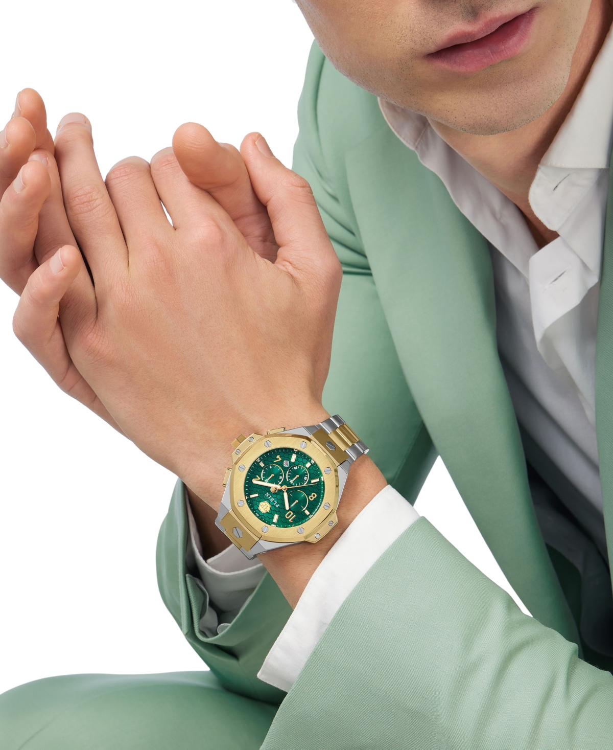 Philipp Plein Plein Chrono Royal Bracelet Watch In Two Tone