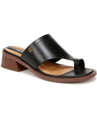 Franco Sarto - Women's Sia Toe Loop Block Heel Slide Dress Sandals