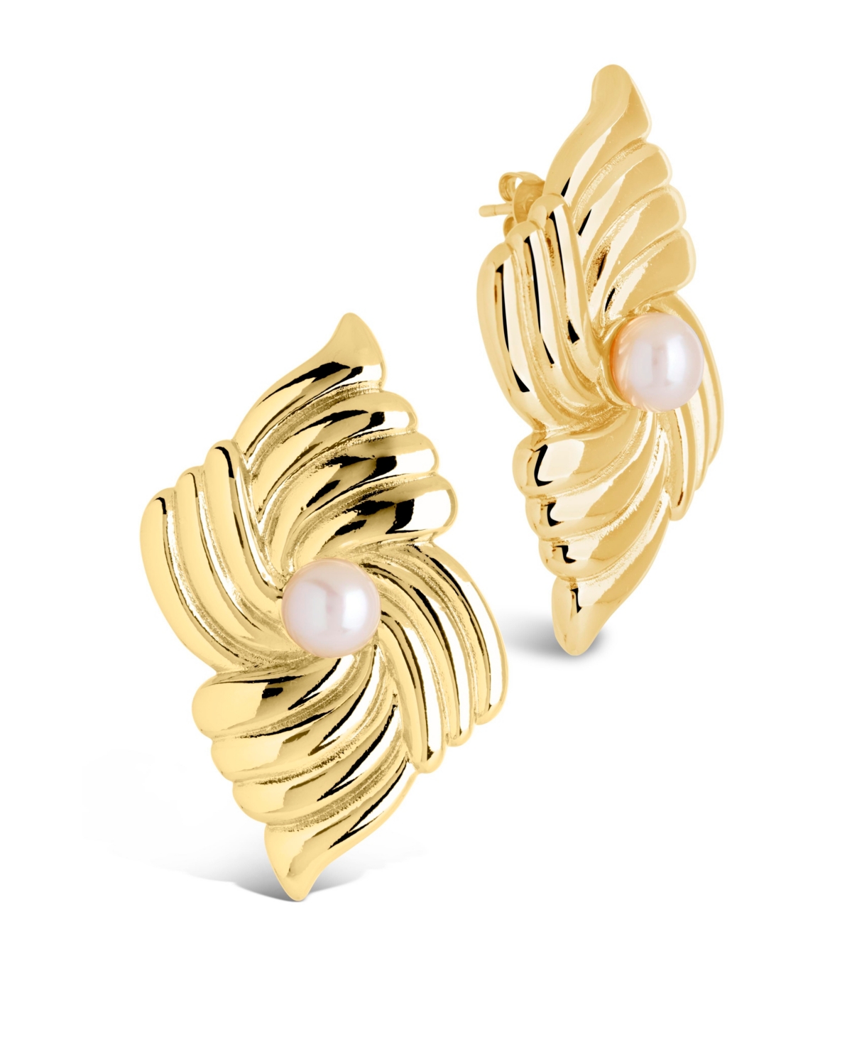 Shop Sterling Forever Silver-tone Or Gold-tone Freshwater Pearls Fantaisie Studs