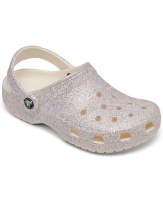 Crocs Little Girls Classic Glitter Clogs from Finish Line Macy s