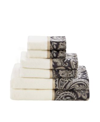 Aubrey 6-Pc Jacquard Bath Towel Set