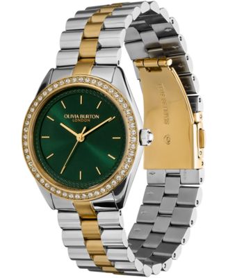 Women's Bejeweled Two-Tone Stainless Steel Watch 34mm