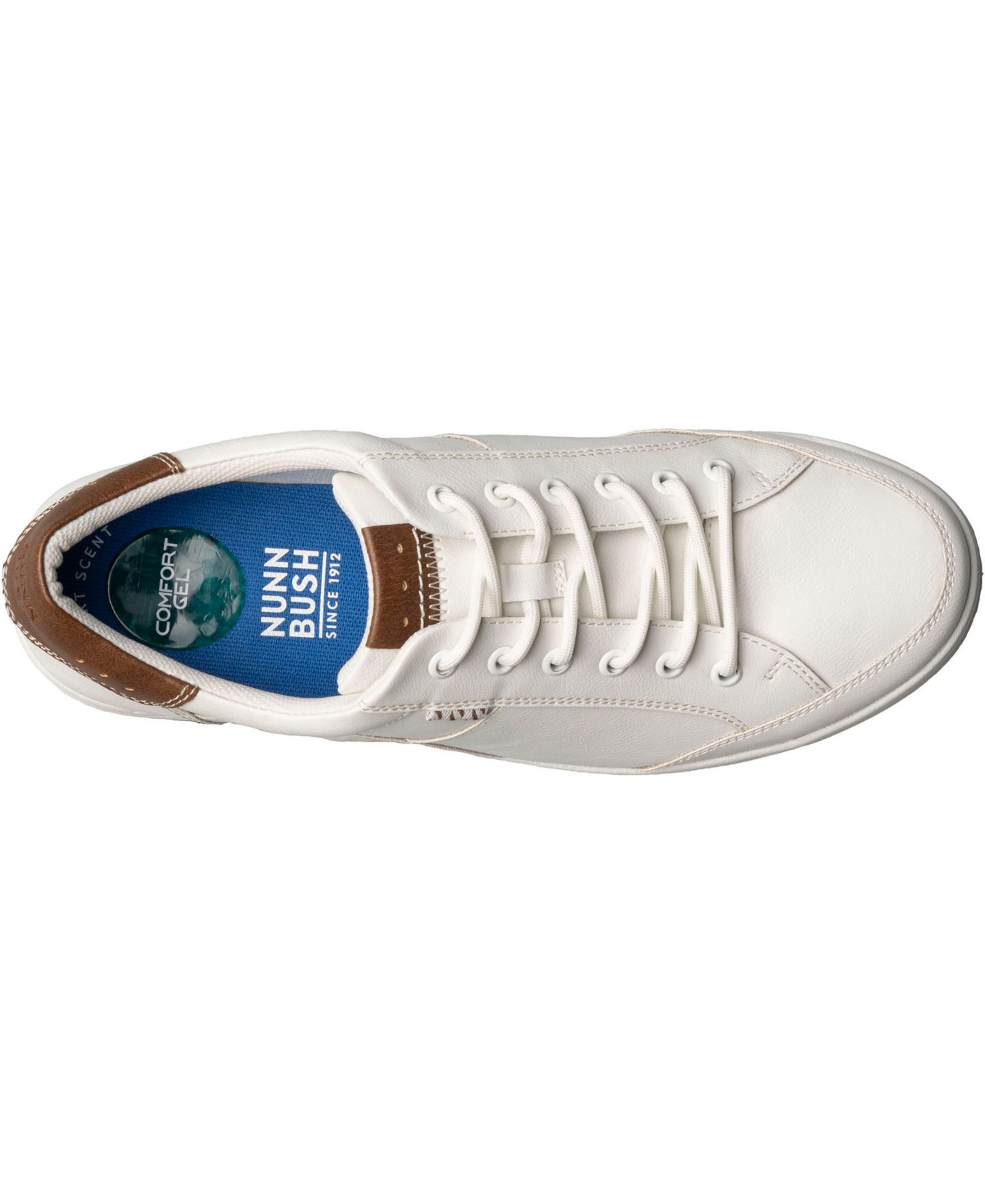 Мужские туфли Nunn Bush Kore City Walk Lace To Toe Oxford, цвет: Белый — фото 4