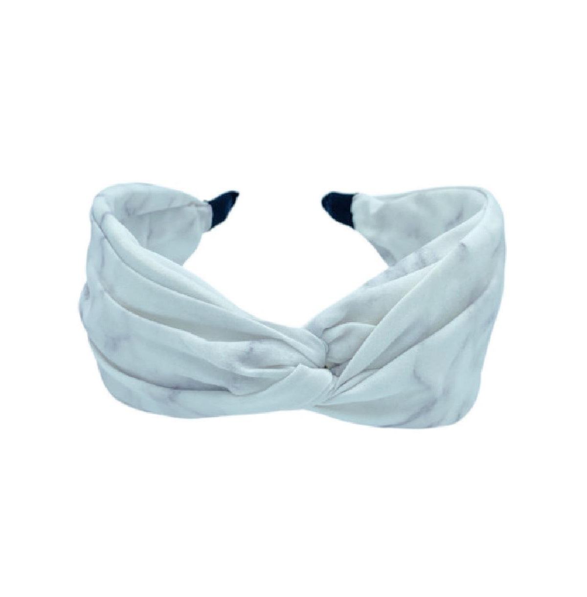 Women's Soft Marble Headband - White - White