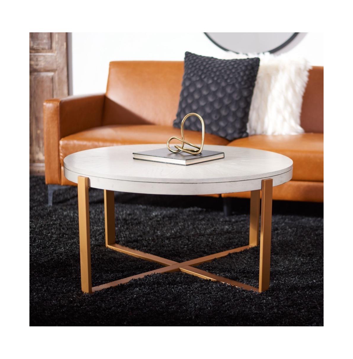 Navya Round Coffee Table -gold