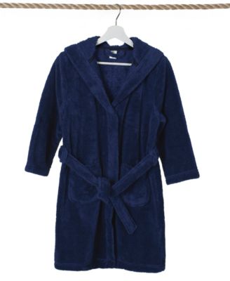 Kids Super Plush Double Brushed Hooded Polyester Bathrobe
