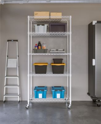 UltraDurable 5-Tier NSF Steel Wire Shelving System