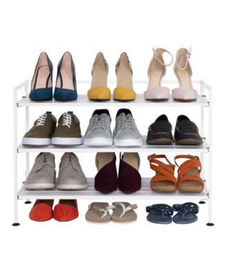 HOME 3-Tier Resin Slatted Shoe Rack
