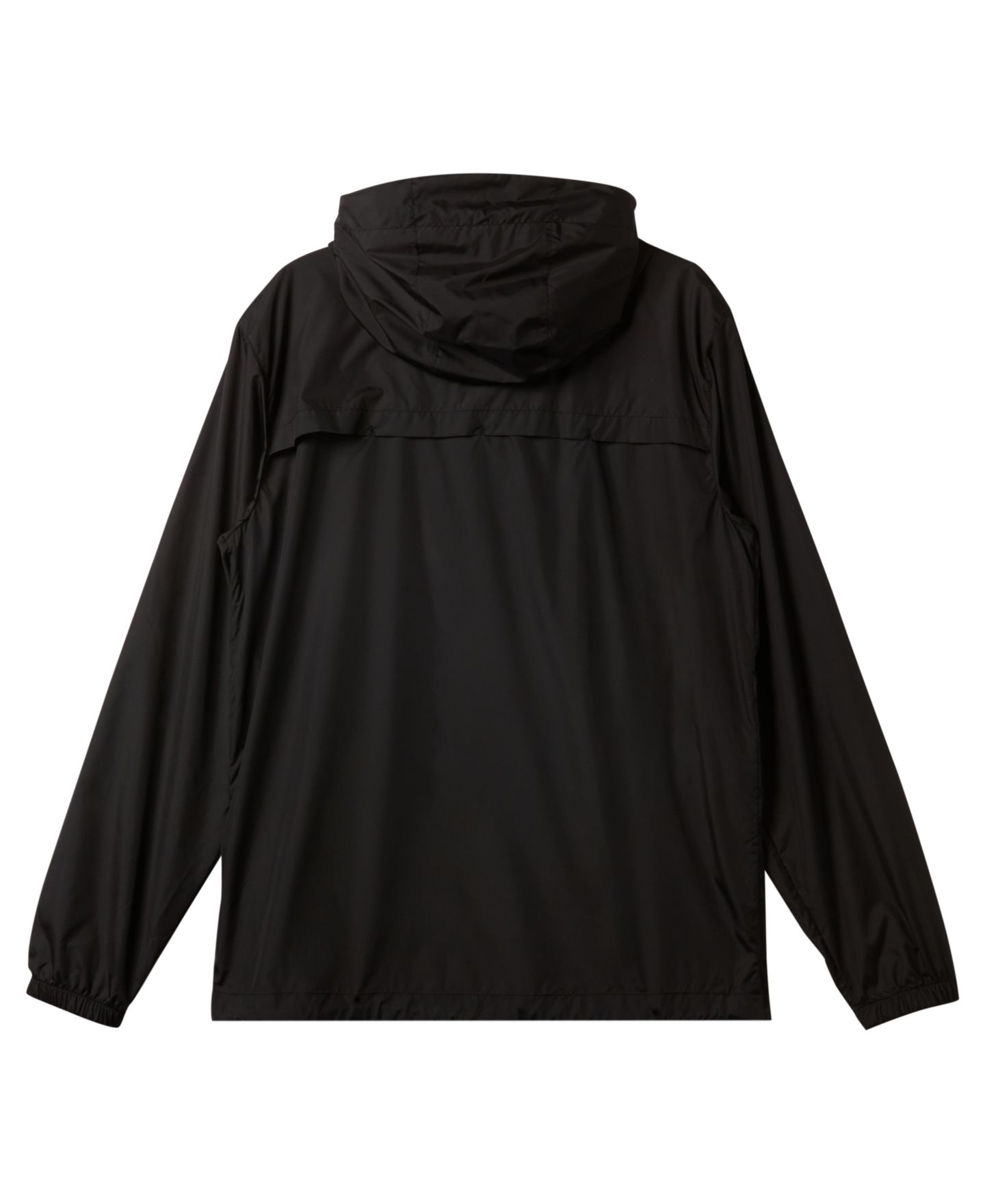 Мужская куртка Quiksilver Overcast Windbreaker Long Sleeve, цвет: Чёрный — фото 2