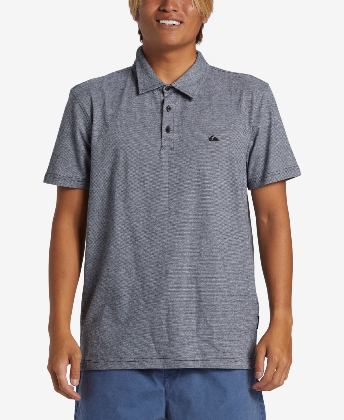 Men's Sunset Cruise Short Sleeve Polo Shirt - Black
