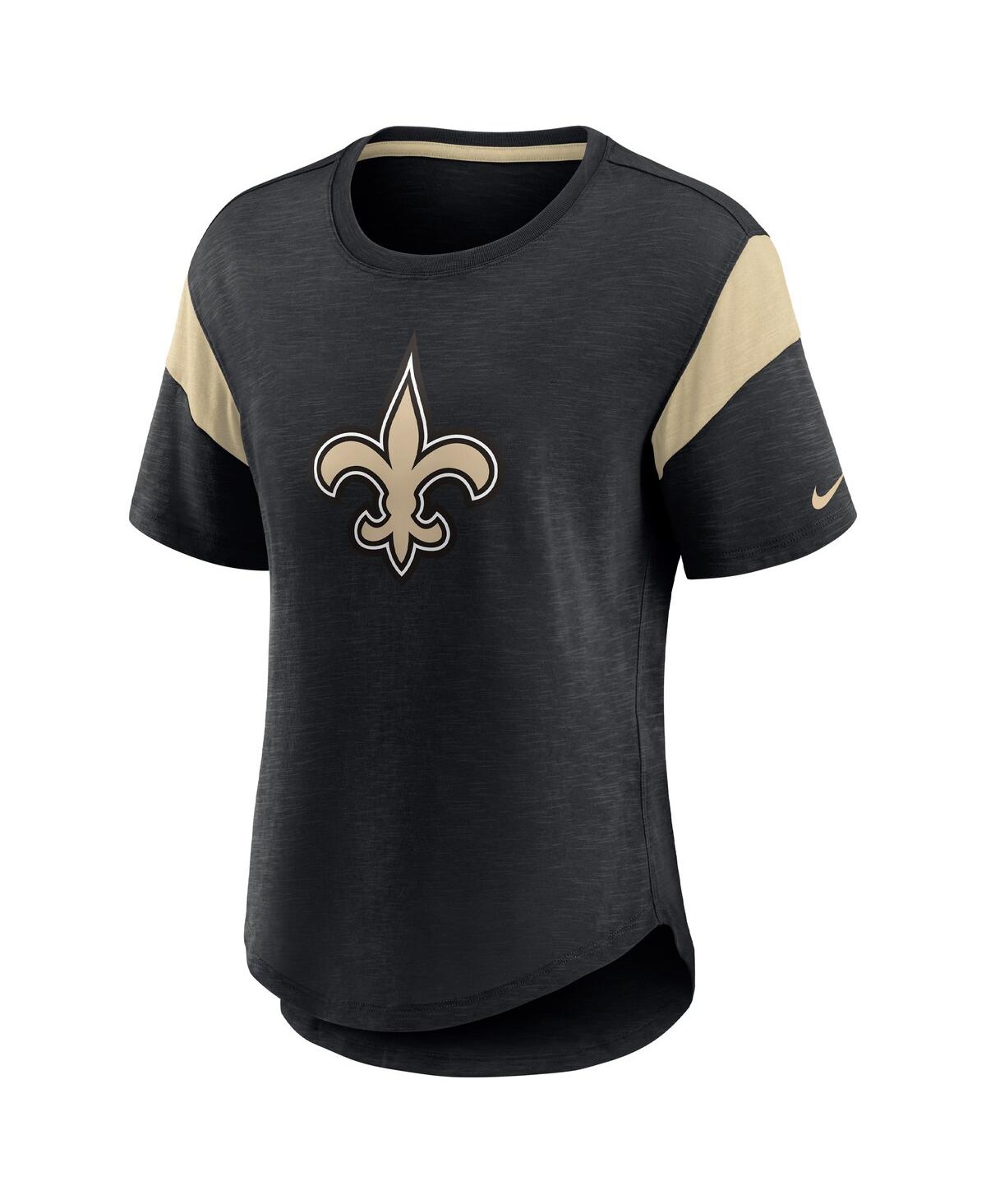 Nike Women's Fashion Prime Logo (nfl New Orleans Saints) T-shirt In Heather Black