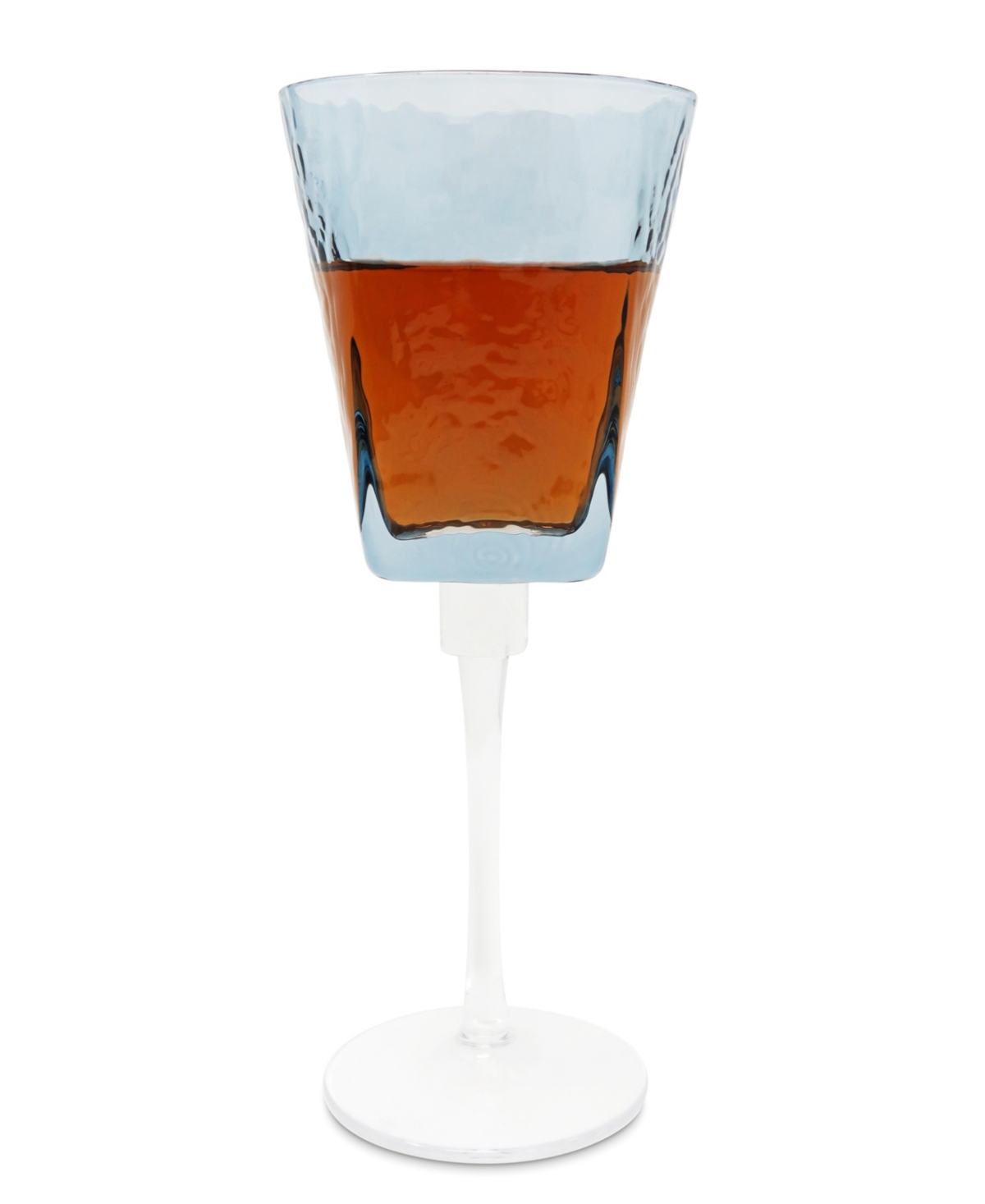 Vivience Hammered Wine Glasses, Set Of 6 In Blue