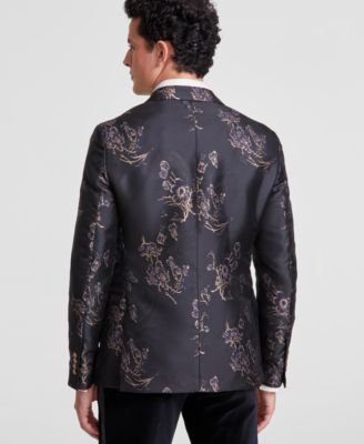 Men's Slim-Fit Floral Jacquard Sport Coat