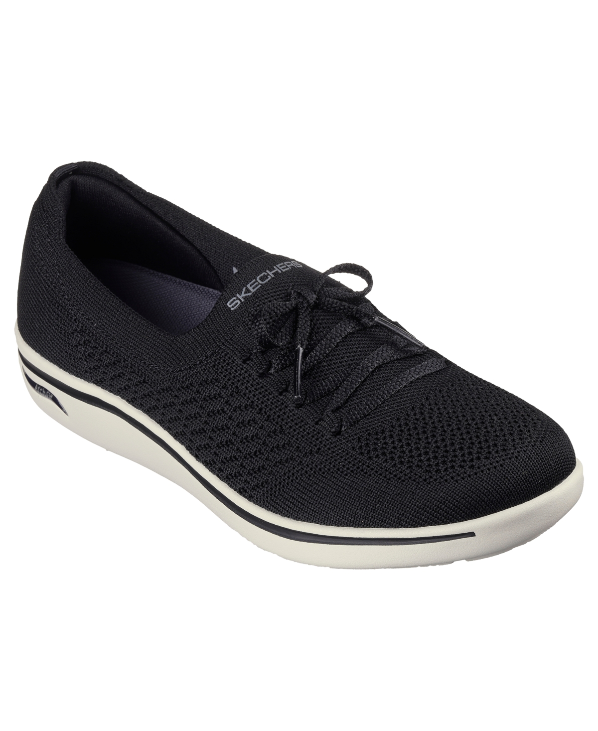 Shop Skechers Women's Arch Fit Uplift-florence Casual Sneakers From Finish Line In Black,white